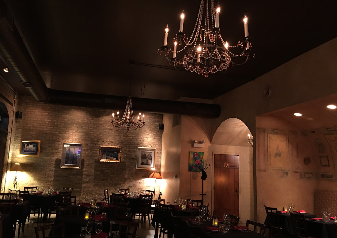 Cozy setting of the main dining room